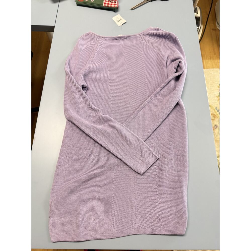 NEW NWT J. Jill Sweater Tunic Top Lavender Knit Pullover Sz XS, 3011 - Picture 4 of 8